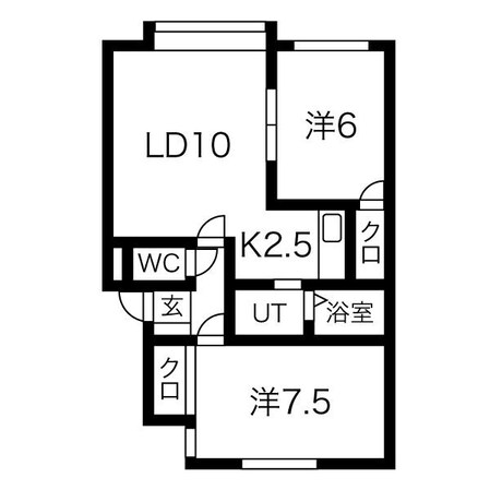 元町駅 徒歩10分 3階の物件間取画像